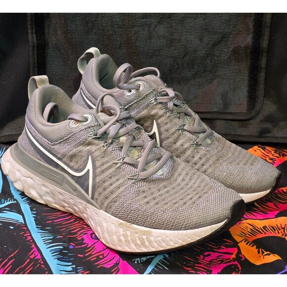 Nike React Infinity Run FK 2 CT2423-001 Particle Grey Fog New Women Sz 7.5w - Picture 1 of 7